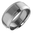 Cobalt 8 mm Beveled-Edge Comfort-Fit Flat Band Size 10.5