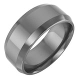 Cobalt 8 mm Beveled-Edge Comfort-Fit Flat Band Size 10.5