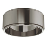 Titanium 8 mm Stepped-Edge Flat Band Size 9