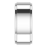 Cobalt 8 mm Stepped-Edge Flat Band