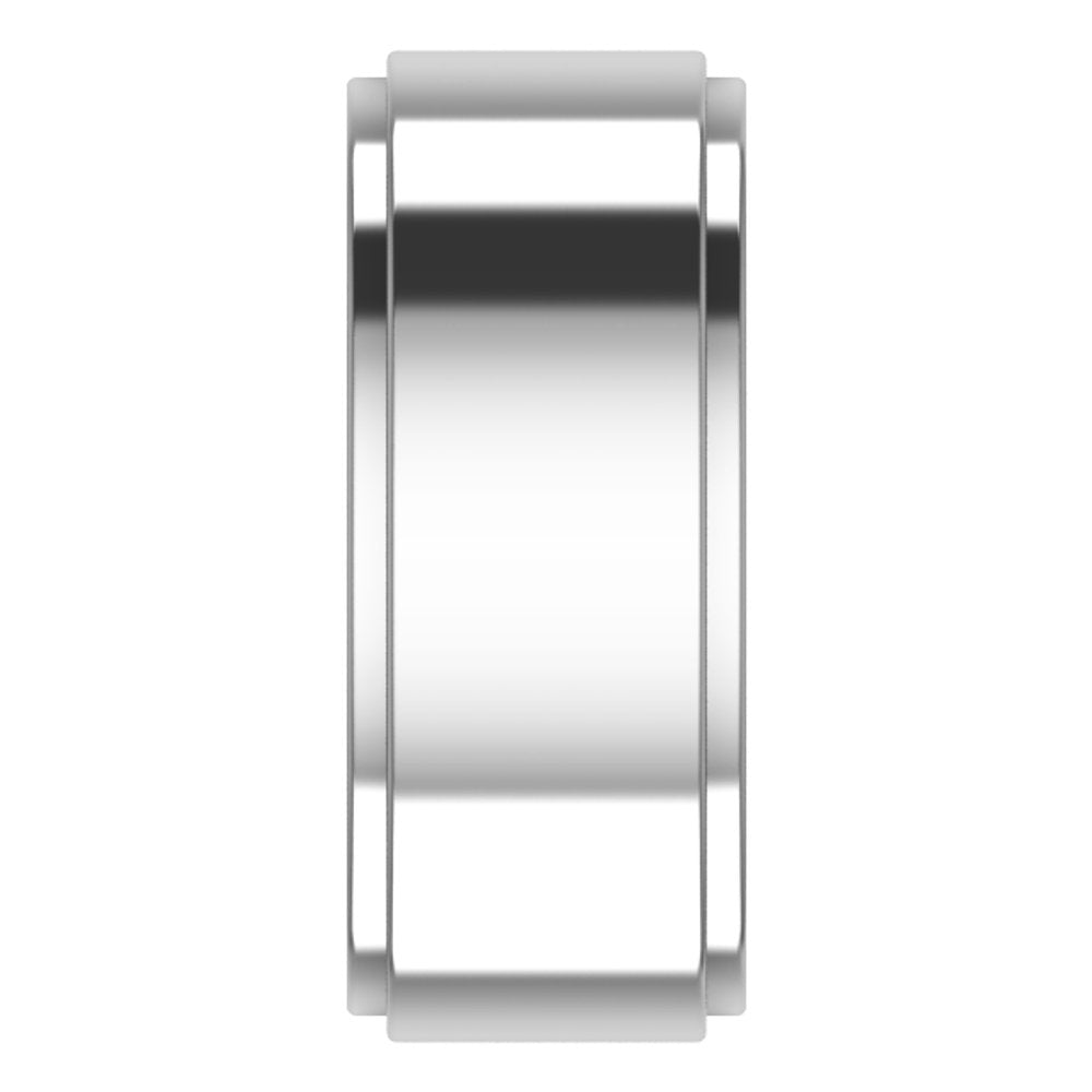 Cobalt 8 mm Stepped-Edge Flat Band Size 8.5
