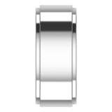 Cobalt 8 mm Stepped-Edge Flat Band Size 8.5
