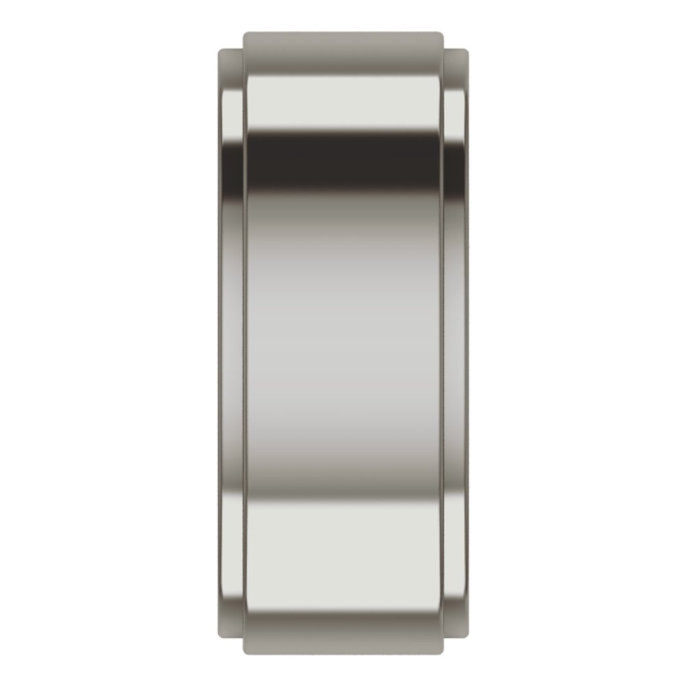 Titanium 8 mm Stepped-Edge Flat Band Size 9