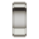 Titanium 8 mm Stepped-Edge Flat Band Size 9