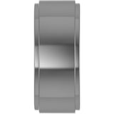 Cobalt 8 mm Stepped-Edge Flat Band Size 8.5