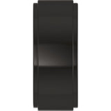 Zirconium 8 mm Stepped-Edge Flat Band Size 10