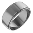 Cobalt 8 mm Stepped-Edge Flat Band Size 10