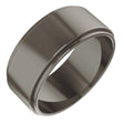 Titanium 8 mm Stepped-Edge Flat Band Size 9