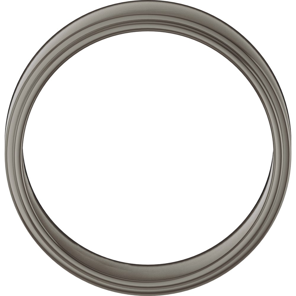 Titanium 8 mm Stepped-Edge Flat Band Size 9