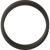 Zirconium 8 mm Stepped-Edge Flat Band Size 10