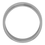 Cobalt 8 mm Stepped-Edge Flat Band Size 10