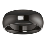 Zirconium 7 mm Comfort-Fit Half Round Band Size 7
