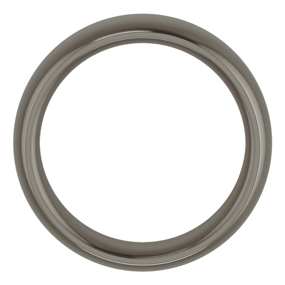 Titanium 7 mm Comfort-Fit Half Round Band Size 7