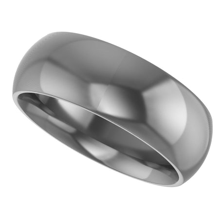 Cobalt 7 mm Comfort-Fit Half Round Band Size 7