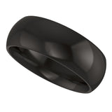 Zirconium 7 mm Comfort-Fit Half Round Band Size 7