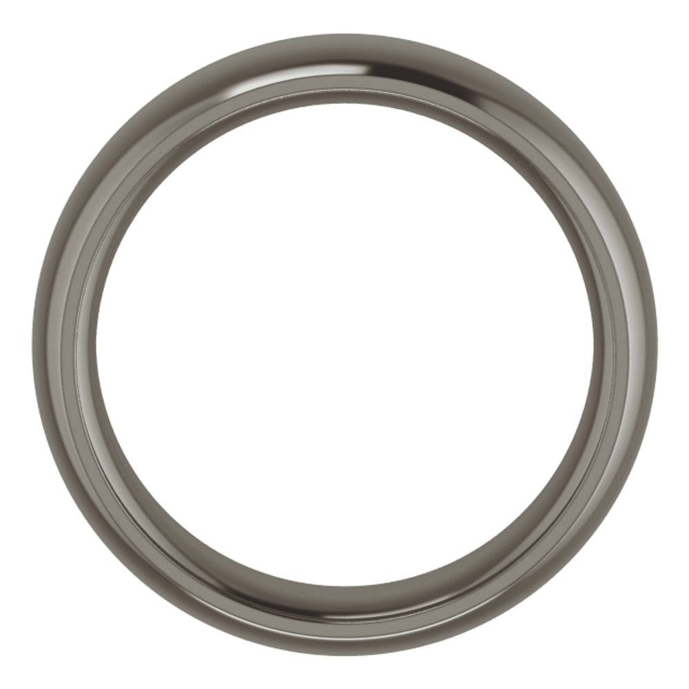 Titanium 6 mm Comfort-Fit Half Round Band
