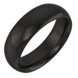 Zirconium 6 mm Comfort-Fit Half Round Band Size 7