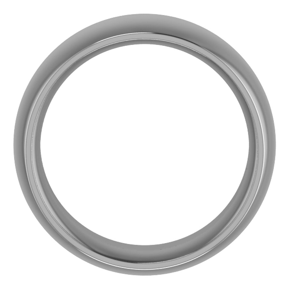 Cobalt 8 mm Comfort-Fit Half Round Band Size 8.5