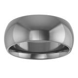Cobalt 8 mm Comfort-Fit Half Round Band Size 8.5