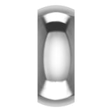 Cobalt 8 mm Comfort-Fit Half Round Band