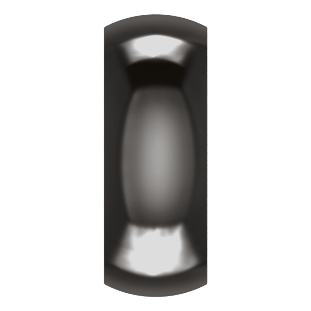 Zirconium 8 mm Comfort-Fit Half Round Band