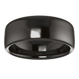 Zirconium 7 mm Comfort-Fit Standard Weight European-Style Band Size 9.5