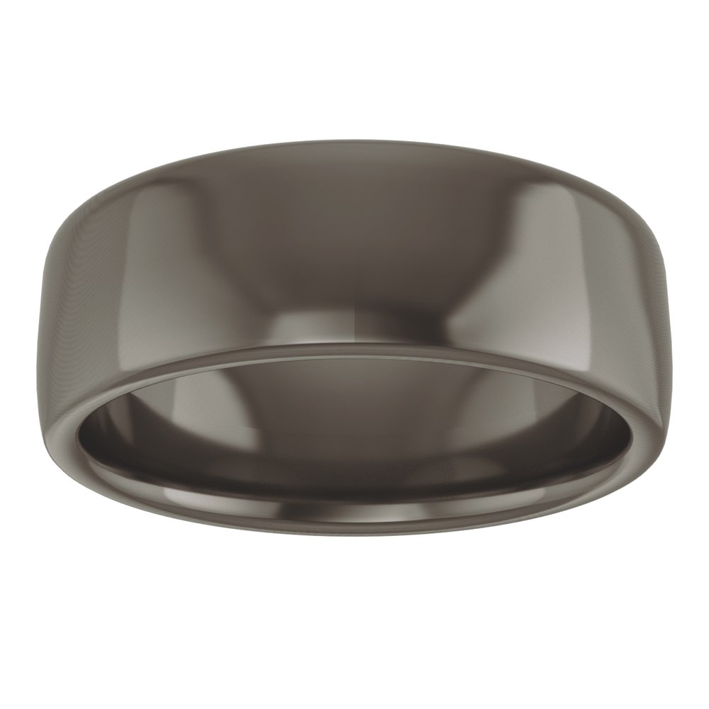 Titanium 7 mm Comfort-Fit Standard Weight European-Style Band Size 7