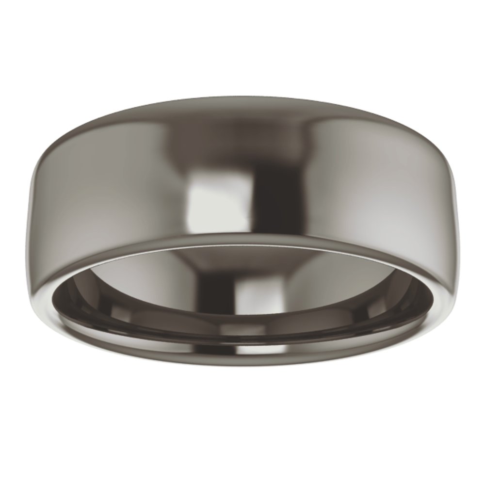 Titanium 7 mm Comfort-Fit Standard Weight European-Style Band Size 9.5