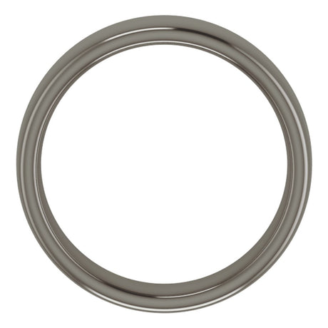 Titanium 6 mm Comfort-Fit Standard Weight European-Style Band Size 8