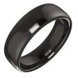 Zirconium 6 mm Comfort-Fit Standard Weight European-Style Band Size 9