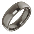 Titanium 6 mm Comfort-Fit Standard Weight European-Style Band Size 8