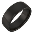 Zirconium 7 mm Comfort-Fit Standard Weight European-Style Band Size 9.5