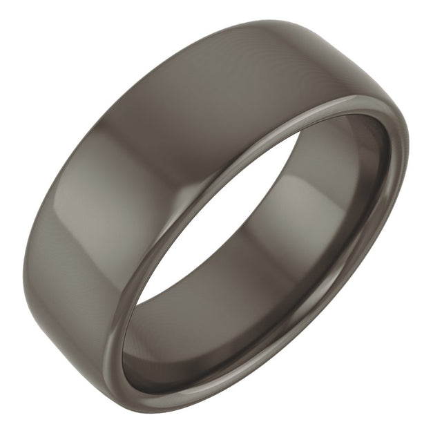 Titanium 7 mm Comfort-Fit Standard Weight European-Style Band Size 7