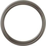 Titanium 7 mm Comfort-Fit Standard Weight European-Style Band Size 7