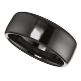Zirconium 7 mm Comfort-Fit Standard Weight European-Style Band