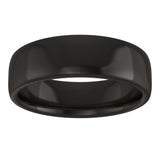 Zirconium 6 mm Comfort-Fit Standard Weight European-Style Band Size 8.5