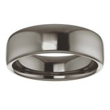 Titanium 6 mm Comfort-Fit Standard Weight European-Style Band Size 8