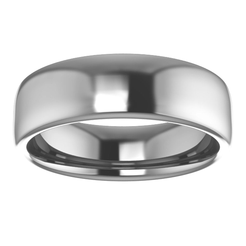 Cobalt 6 mm Comfort-Fit Standard Weight European-Style Band Size 7.5