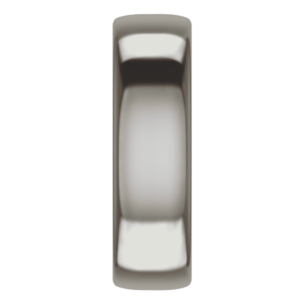 Titanium 6 mm Comfort-Fit Standard Weight European-Style Band Size 8