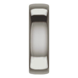 Titanium 6 mm Comfort-Fit Standard Weight European-Style Band Size 8