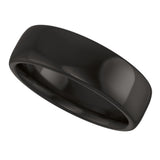 Zirconium 6 mm Comfort-Fit Standard Weight European-Style Band Size 8.5