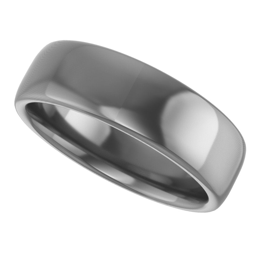 Cobalt 6 mm Comfort-Fit Standard Weight European-Style Band Size 7.5