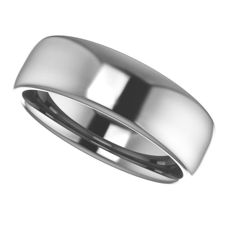 Cobalt 6 mm Comfort-Fit Standard Weight European-Style Band Size 7.5