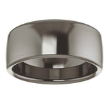 Titanium 8 mm Comfort-Fit Standard Weight European-Style Band Size 9.5