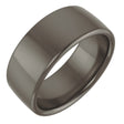 Titanium 8 mm Comfort-Fit Standard Weight European-Style Band Size 10
