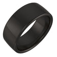 Zirconium 8 mm Comfort-Fit Standard Weight European-Style Band Size 11.5