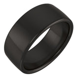 Zirconium 8 mm Comfort-Fit Standard Weight European-Style Band Size 11.5