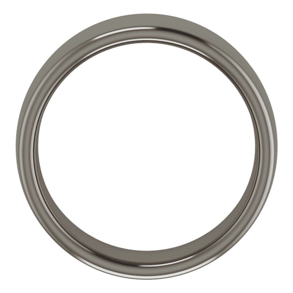 Titanium 8 mm Comfort-Fit Standard Weight European-Style Band Size 9.5