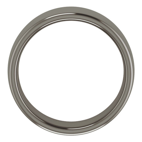 Titanium 8 mm Comfort-Fit Standard Weight European-Style Band Size 10