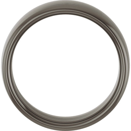 Titanium 8 mm Comfort-Fit Standard Weight European-Style Band Size 9.5